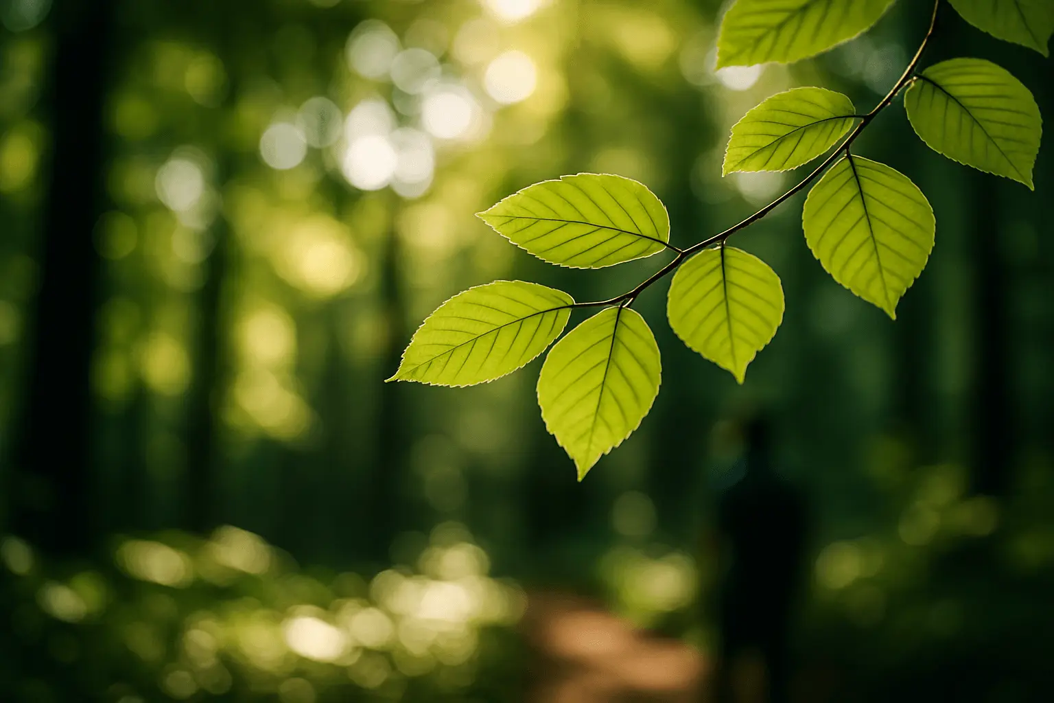 Blätter im Wald
